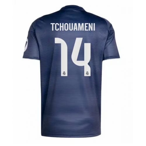 Billige Fotballdrakt Real Madrid Aurelien Tchouameni #14 Replika Bortedrakt 2025-26 Kortermet Billige Fotballdrakt Real Madrid Aurelien Tchouameni #14 Replika Bortedrakt 2025-26 Kortermet